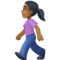 Femme Qui Marche: Peau Moyennement Foncée