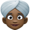 Femme En Turban: Peau Foncée