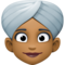 Femme En Turban: Peau Moyennement Foncée