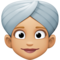 Femme En Turban: Peau Moyennement Claire