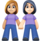 Deux Femmes Se Tenant La Main: Peau Moyennement Claire, Peau Claire