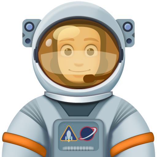 Astronauta: Tom de Pele Claro