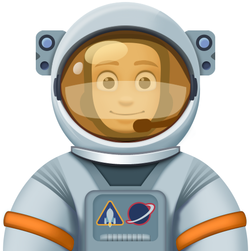 Astronauta: Tom de Pele Médio-Claro