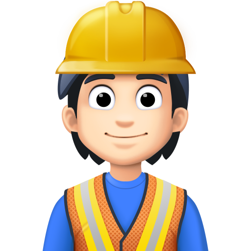 Trabalhador De Construção Civil: Tom de Pele Claro