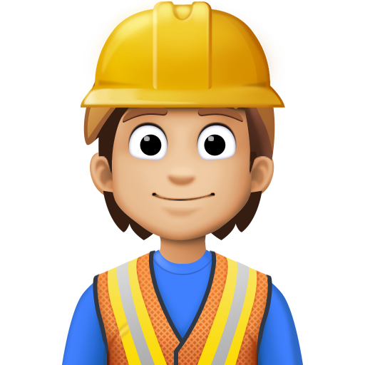 Trabalhador De Construção Civil: Tom de Pele Médio-Claro