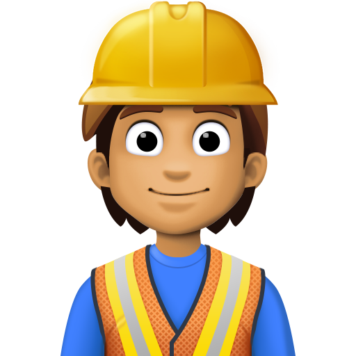 Trabalhador De Construção Civil: Tom de Pele Médio