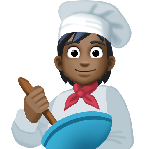 Chef De Cozinha: Tom de Pele Escuro