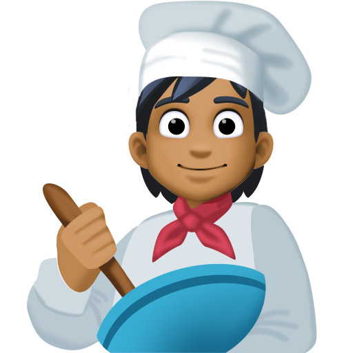 Chef De Cozinha: Tom de Pele Médio-Escuro