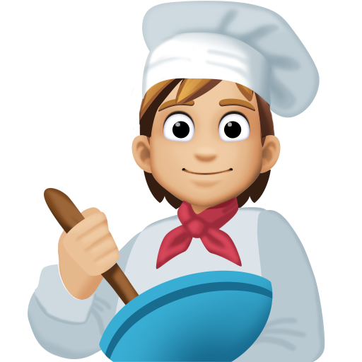 Chef De Cozinha: Tom de Pele Médio-Claro