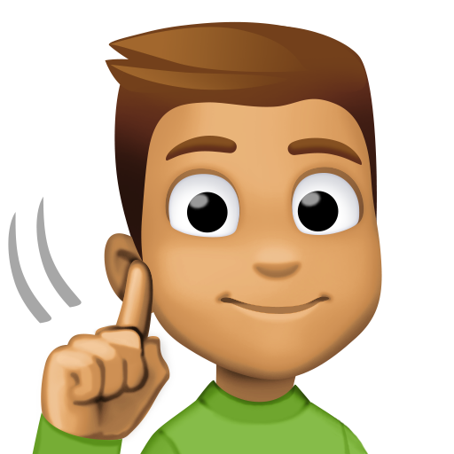 Homem Surdo: Tom de Pele Médio