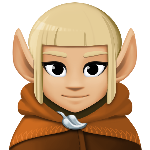 Elfo: Tom de Pele Médio-Claro