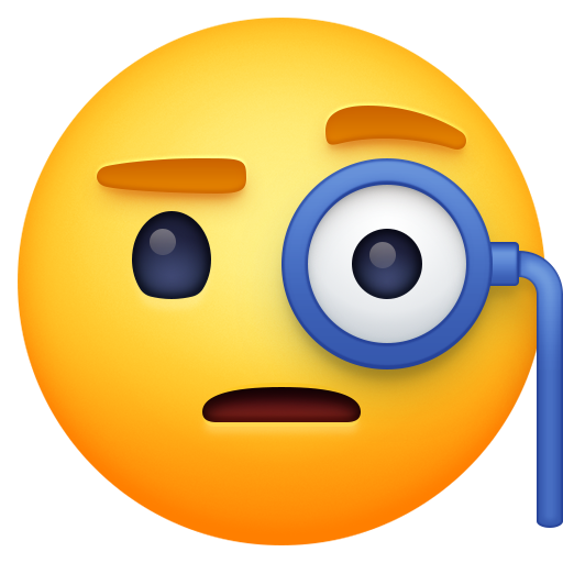 Rosto Com Monóculo