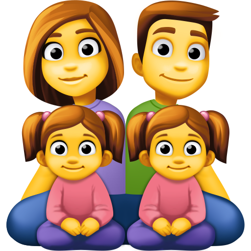 Família: Homem, Mulher, Menina, Menina