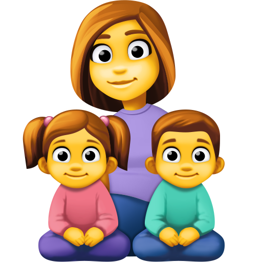 Família: Mulher, Menina, Menino