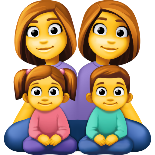 Família: Mulher, Mulher, Menina, Menino