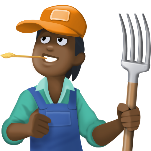 Agricultor: Tom de Pele Escuro