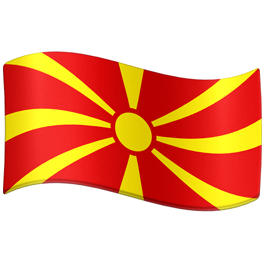 Bandeira: Macedônia do Norte