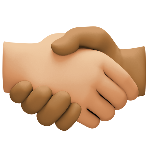 Handshake: Medium-Light Skin Tone, Medium-Dark Skin Tone