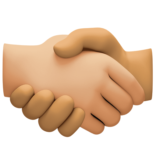 Handshake: Medium-Light Skin Tone, Medium Skin Tone