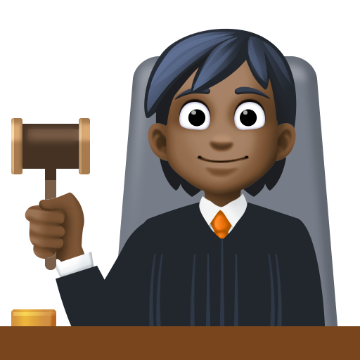 Juiz No Tribunal: Tom de Pele Escuro
