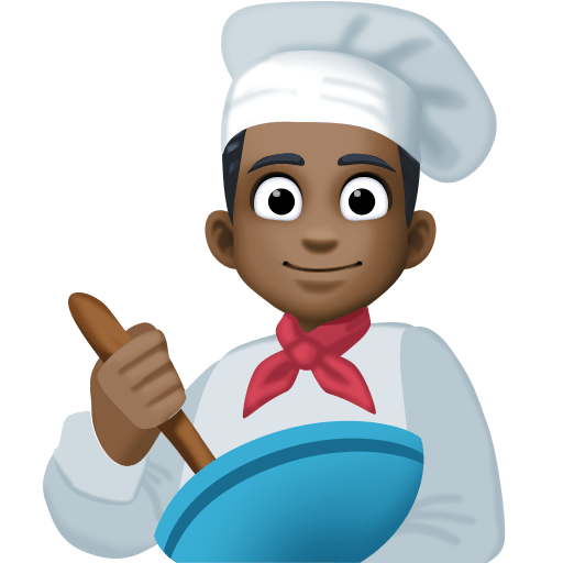 Cozinheiro: Tom de Pele Escuro