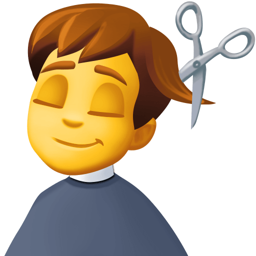 Homem Cortando O Cabelo