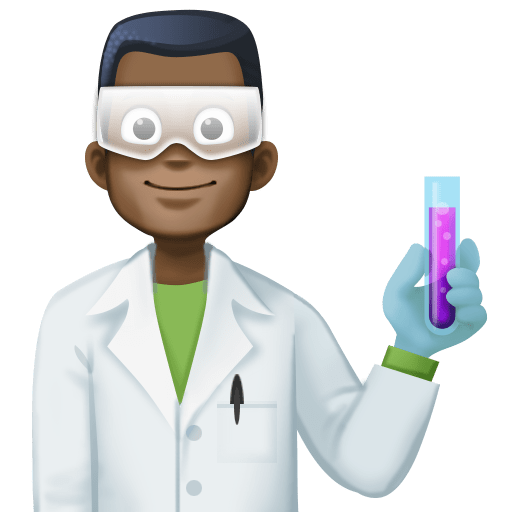Cientista Homem: Tom de Pele Escuro