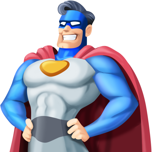 Homem Super-Herói: Tom de Pele Claro