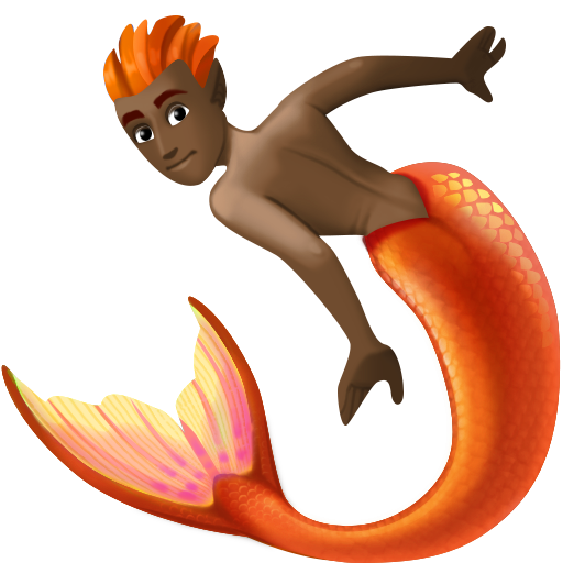 Pessoa Sereia: Tom de Pele Escuro