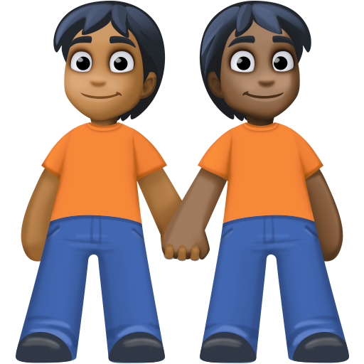 People Holding Hands: Medium-Dark Skin Tone, Dark Skin Tone