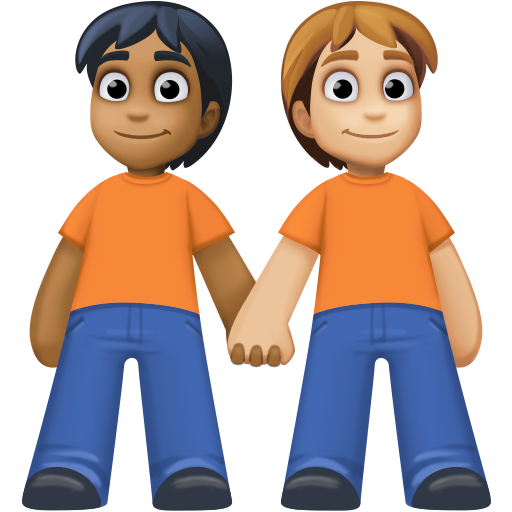 Pessoas De Mãos Dadas: Tom de Pele Médio-Escuro, Tom de Pele Médio-Claro