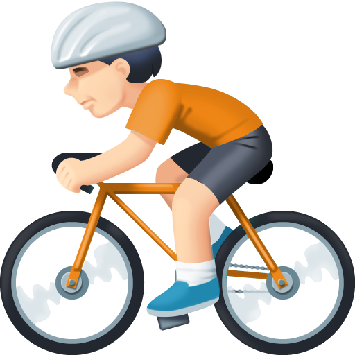 Ciclista: Tom de Pele Claro