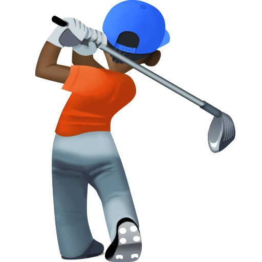 Golfista: Tom de Pele Escuro