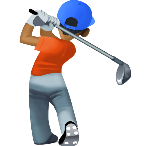 Golfista: Tom de Pele Médio-Escuro