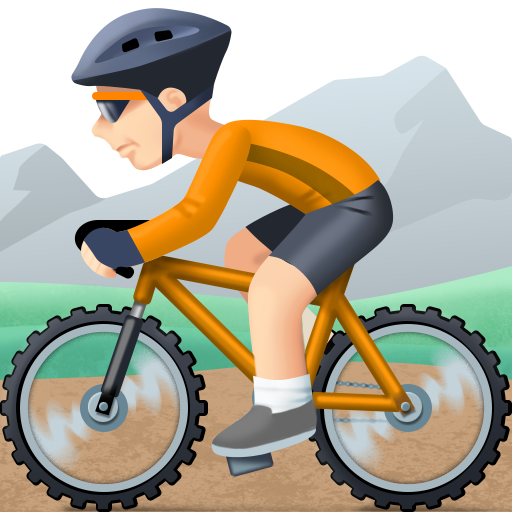 Pessoa Fazendo Mountain Bike: Tom de Pele Claro