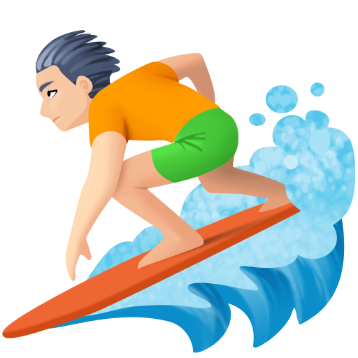 Surfista: Tom de Pele Claro