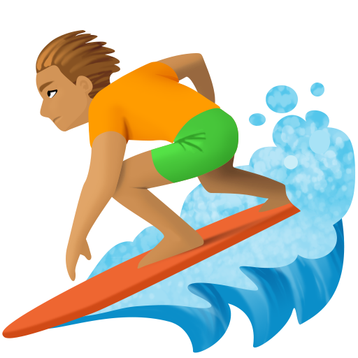 Surfista: Tom de Pele Médio