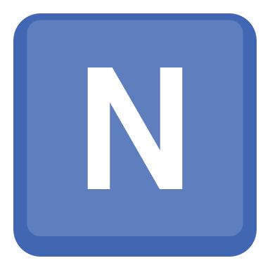 Símbolo Indicador Regional Letra N
