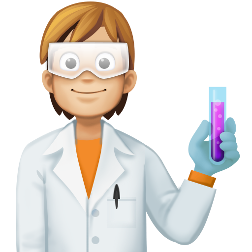 Cientista: Tom de Pele Médio-Claro