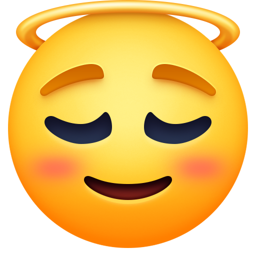 Rosto Sorridente Com Auréola