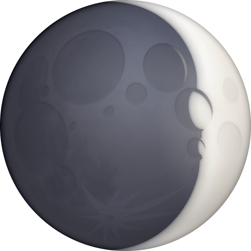 Lua Crescente Côncava
