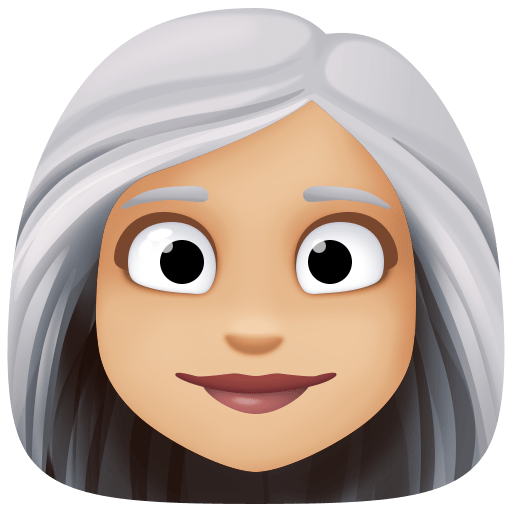Mulher: Tom de Pele Médio-Claro, Cabelo Branco
