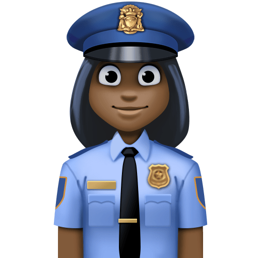 Policial Mulher: Tom de Pele Escuro