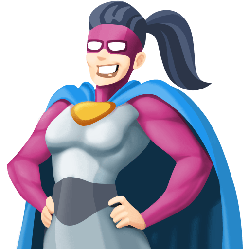 Super-Heroína: Tom de Pele Claro