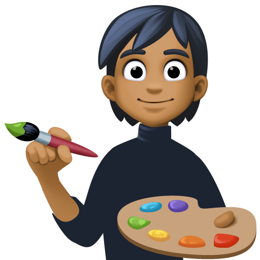 Художник: темний тон шкіри для Facebook 15.0