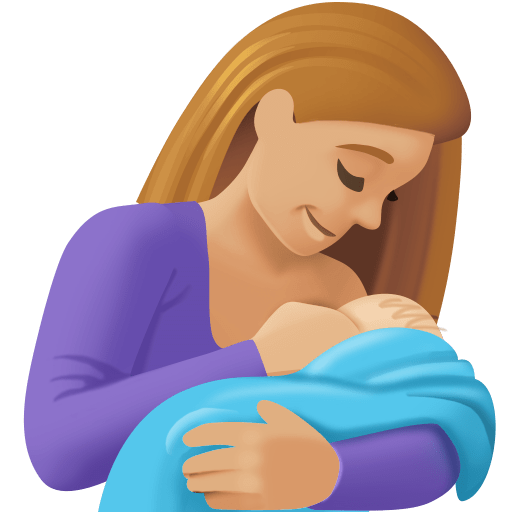 Кормление грудью: светлый тон кожи для Facebook 15.0