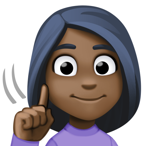 Глуха жінка: дуже темний тон шкіри для Facebook 15.0