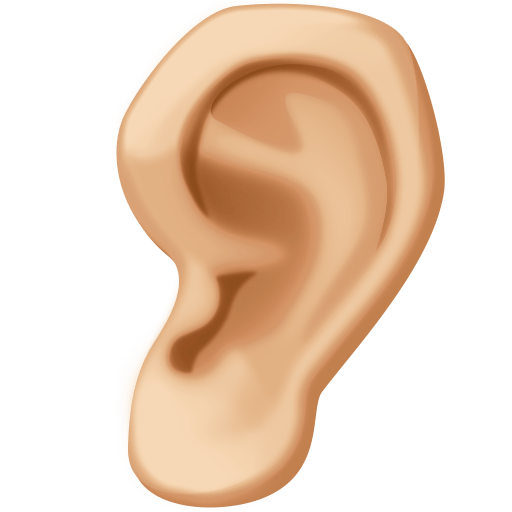 Вухо: світлий тон шкіри для Facebook 15.0