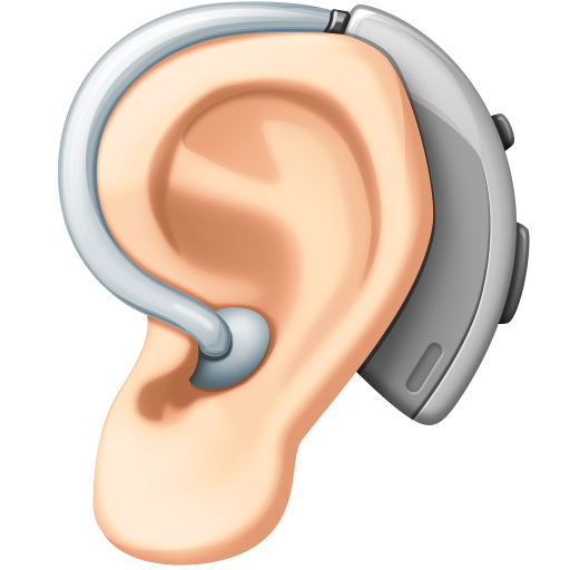Ухо со слуховым аппаратом: очень светлый тон кожи для Facebook 15.0