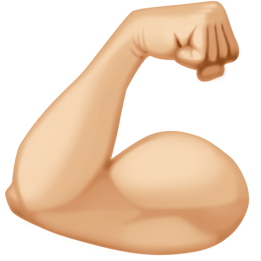 Біцепс: світлий тон шкіри для Facebook 15.0